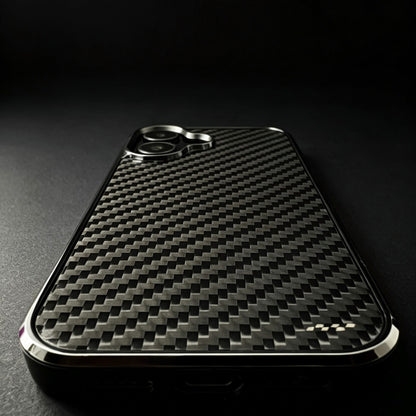 Real carbon fiber phone case front view