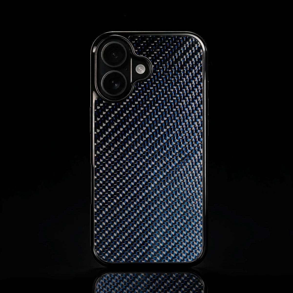 RyderCases Blue Classic real carbon fiber case for iPhone 17 and 16