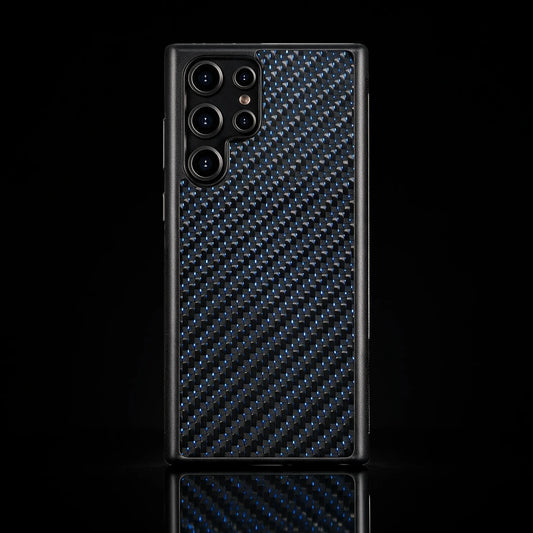 RyderCases Blue Classic real carbon fiber case for Samsung