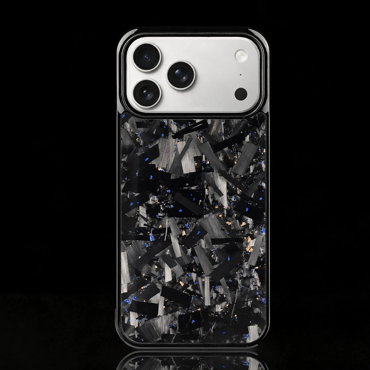 RyderCases Blue and Gold Forged real carbon fiber case for iPhone 