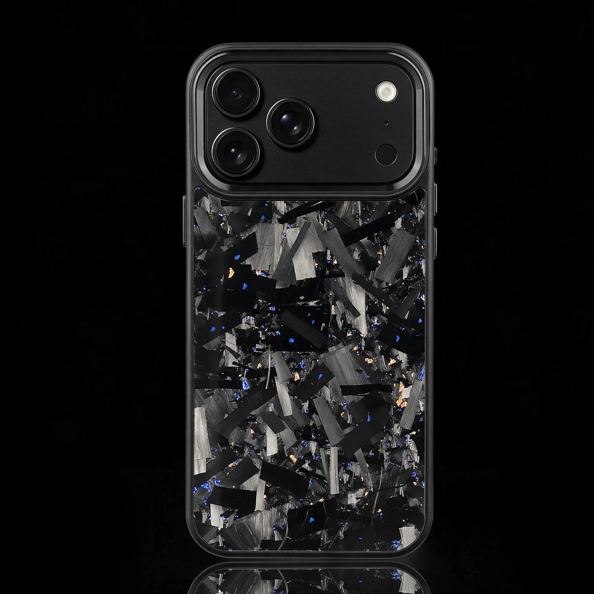 RyderCases Blue and Gold Forged real carbon fiber case for iPhone