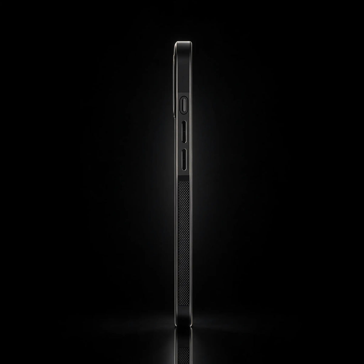 RyderCases real carbon fiber case profile view