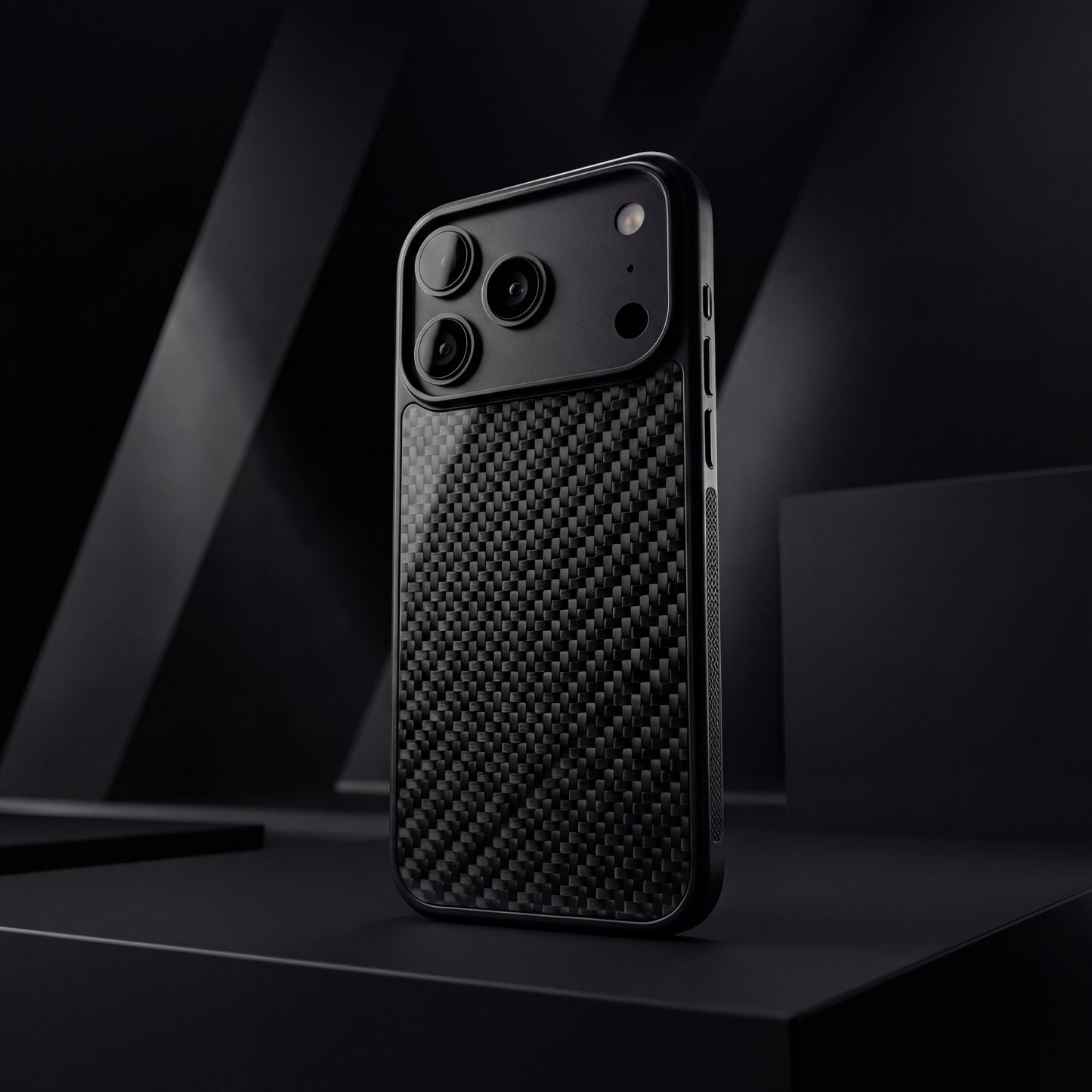 Funda para iPhone Rydercases fabricada en fibra de carbono real diseño minimalista motorsport