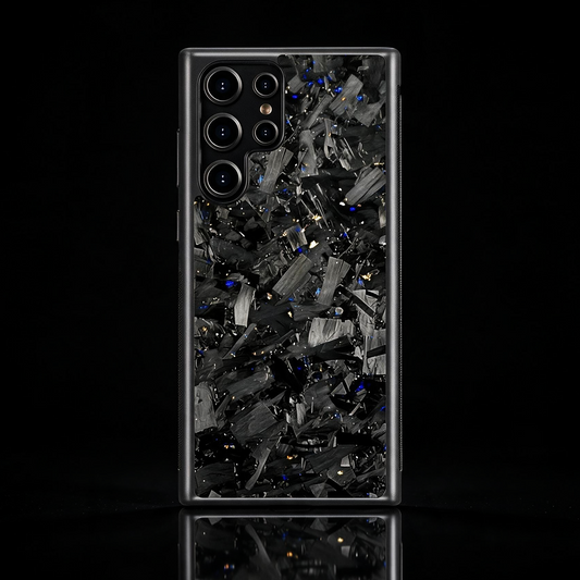RyderCases Gold and Blue Forged real carbon fiber case for Samsung