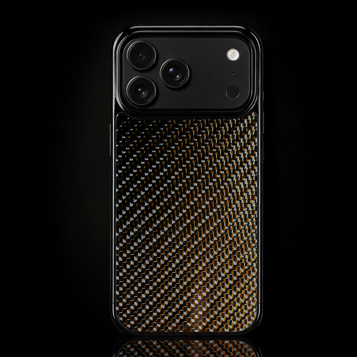 RyderCases Gold Classic real carbon fiber case for iPhone 