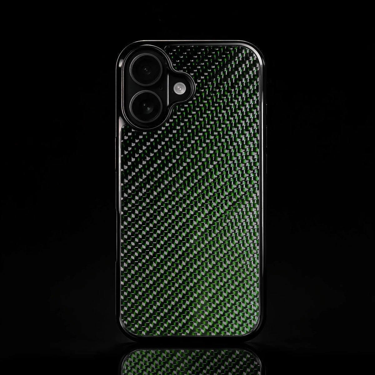 RyderCases Green Classic real carbon fiber case for iPhone 16-17