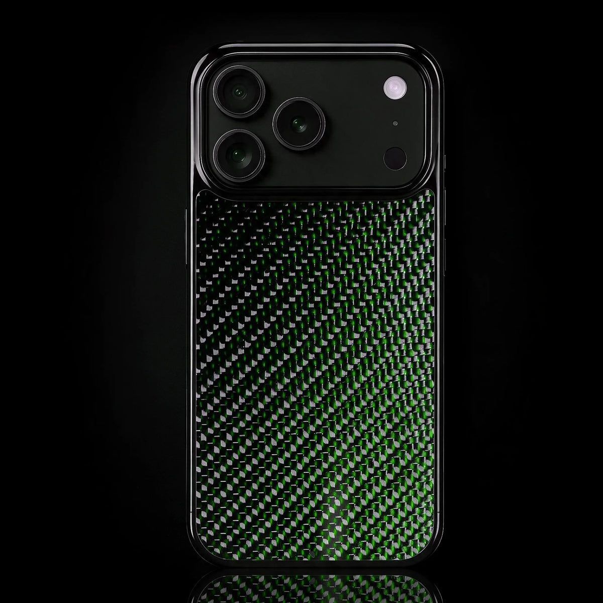 RyderCases Green Classic real carbon fiber case for iPhone 17 Pro