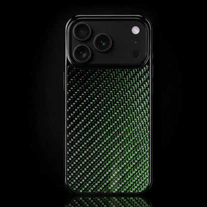 RyderCases Green Classic real carbon fiber case for iPhone 17 Pro