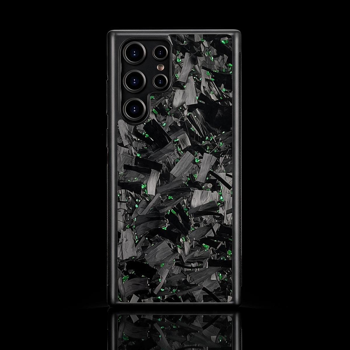 RyderCases Green Forged real carbon fiber case for Samsung