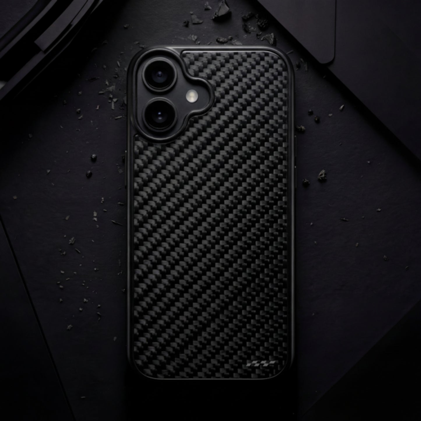 Rydercases real carbon fiber iPhone 16 case front view variant image