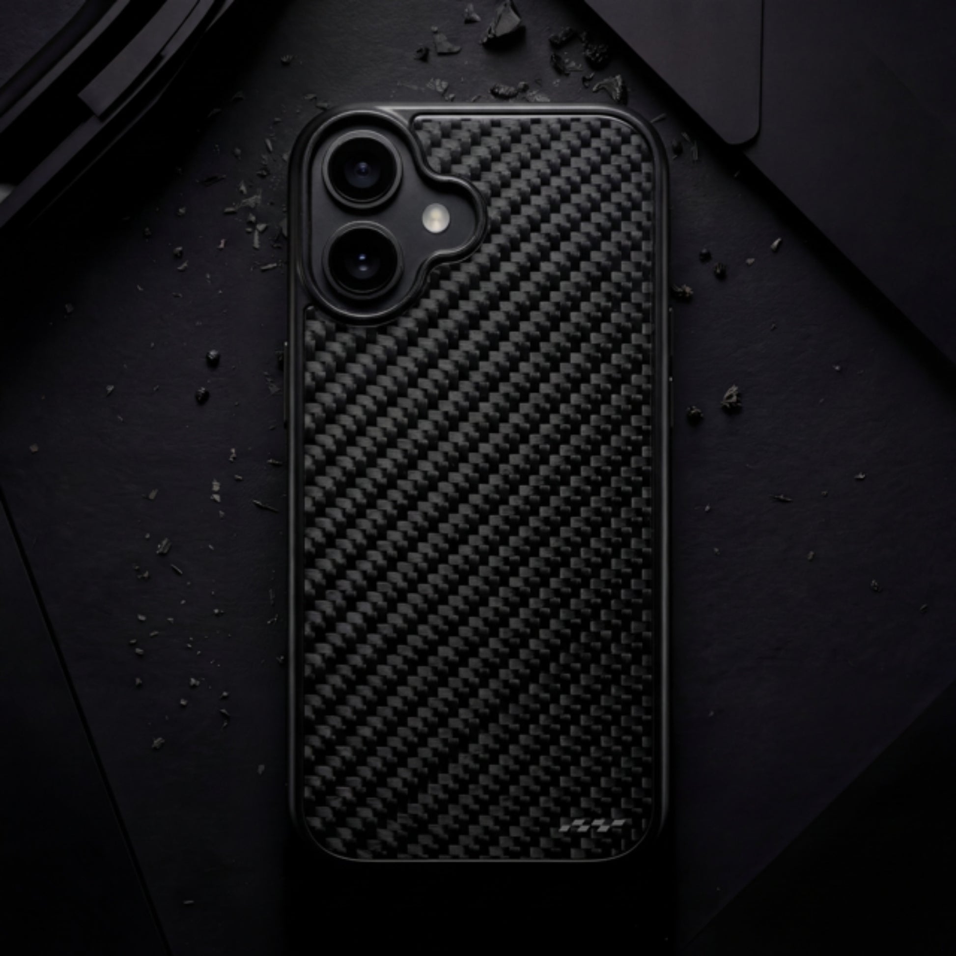 Rydercases real carbon fiber iPhone 16 case front view variant image