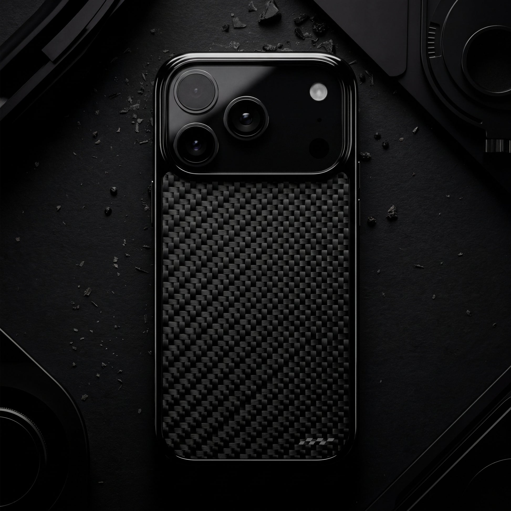 Rydercases premium real carbon fiber iPhone case front view main product image