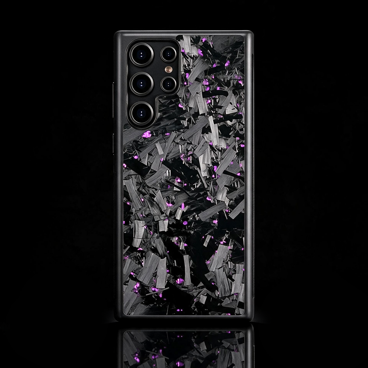 RyderCases Purple Forged real carbon fiber case for Samsung