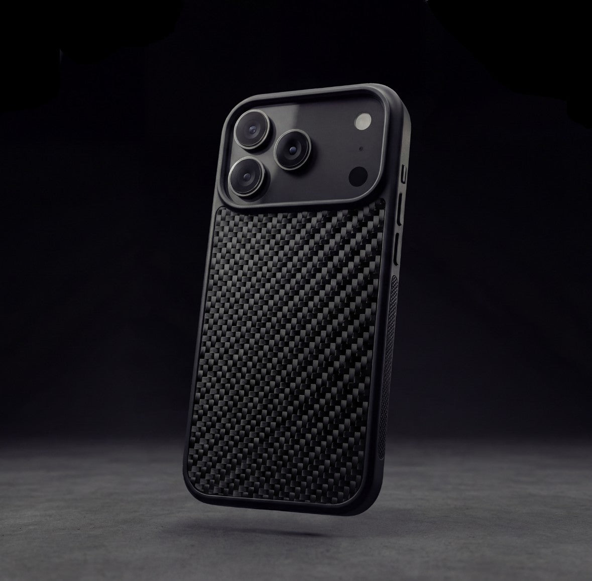 Funda para móvil de fibra de carbono real Rydercases con patrón Twill 2x2